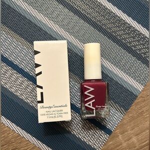 LAW BEAUTY ESSENTIAL, color:2 PM WINE VEGAN NAIL POLISH